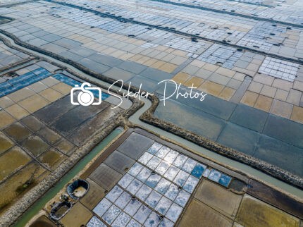 Natures Architecture of Salt Cultivation Field